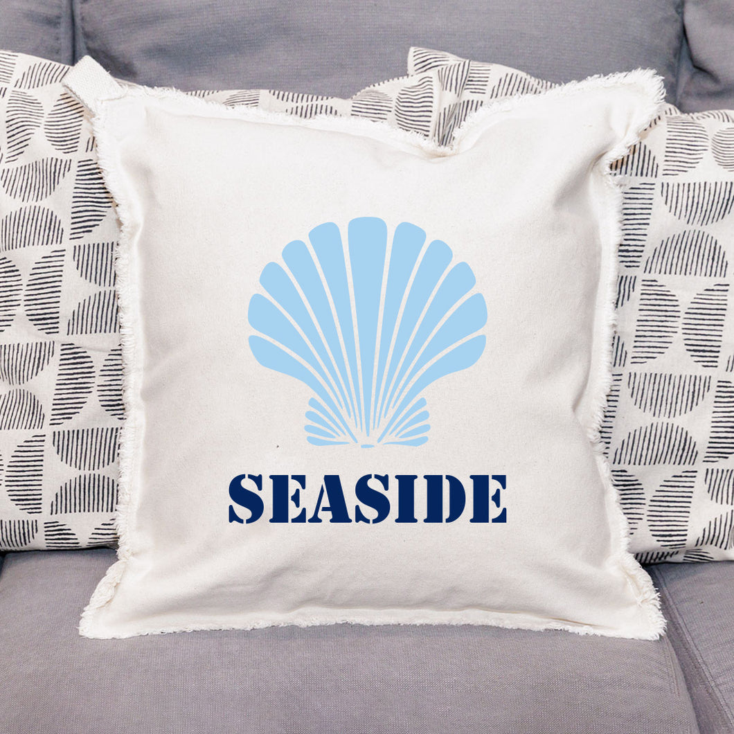 Personalized Shell One Line Text Square Pillow