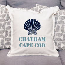 Load image into Gallery viewer, Personalized Shell Two Line Text Square Pillow
