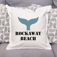 Load image into Gallery viewer, Personalized Whale Tail Two Line Text Square Pillow
