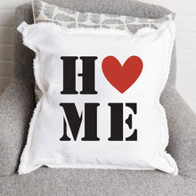 Load image into Gallery viewer, Personalized Home Heart Square Pillow
