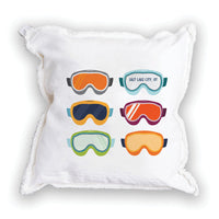 Ski Goggle Vibes Personalized Square Pillow