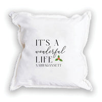 It's a Wonderful Life  Personalized Square Pillow