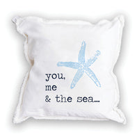 You, Me and The Sea Square Pillow