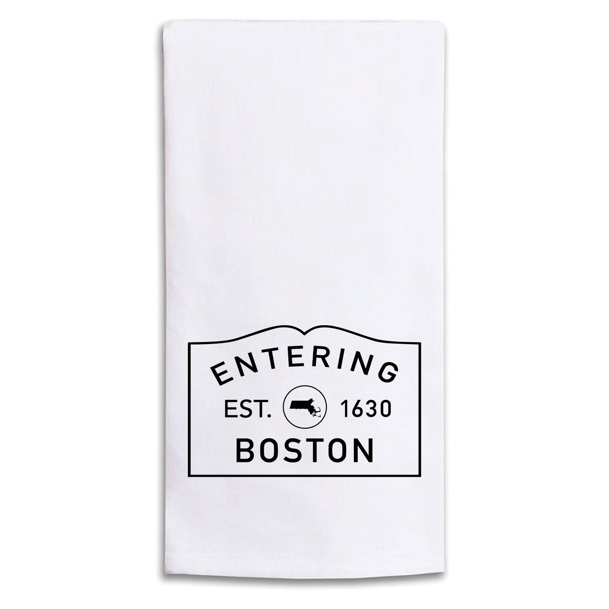 Entering Boston Tea Towel