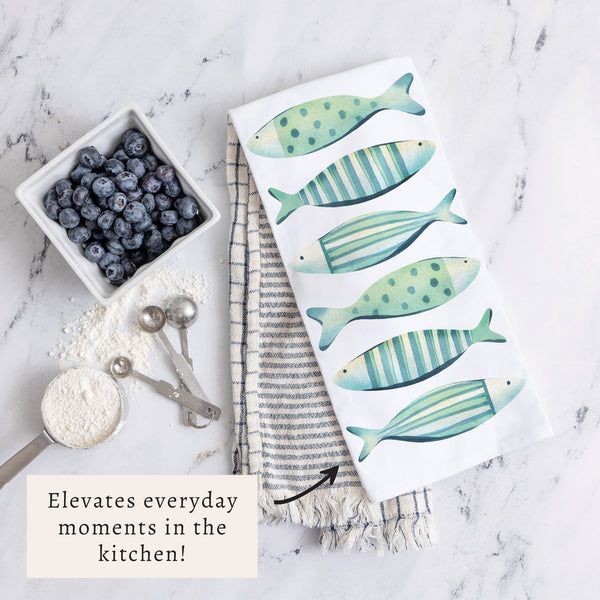 Coastal Fish Tea Towel