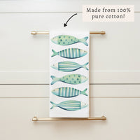 Coastal Fish Tea Towel