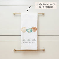 Shell We Sip Tea Towel