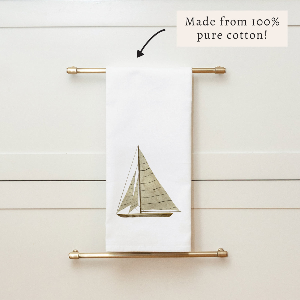 Sailboat Tea Towel