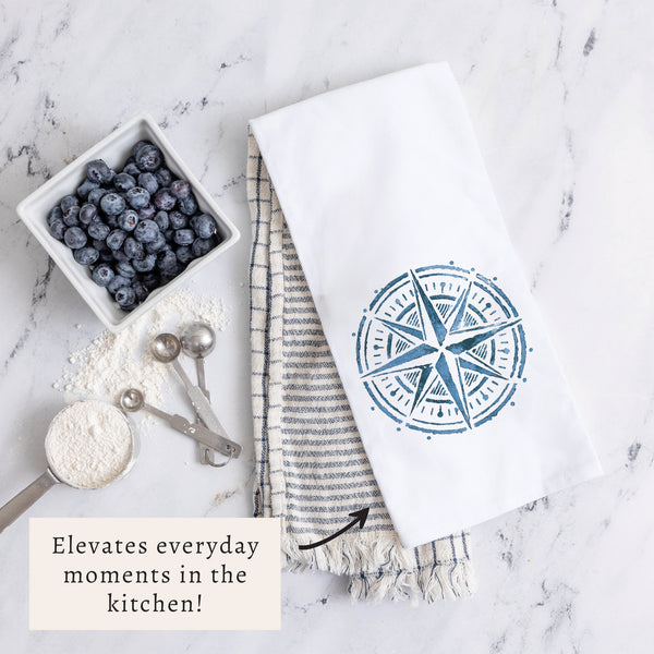 Compass Tea Towel