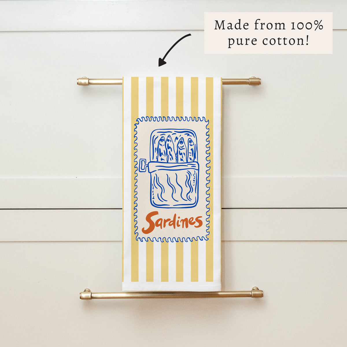 Sardines Tea Towel