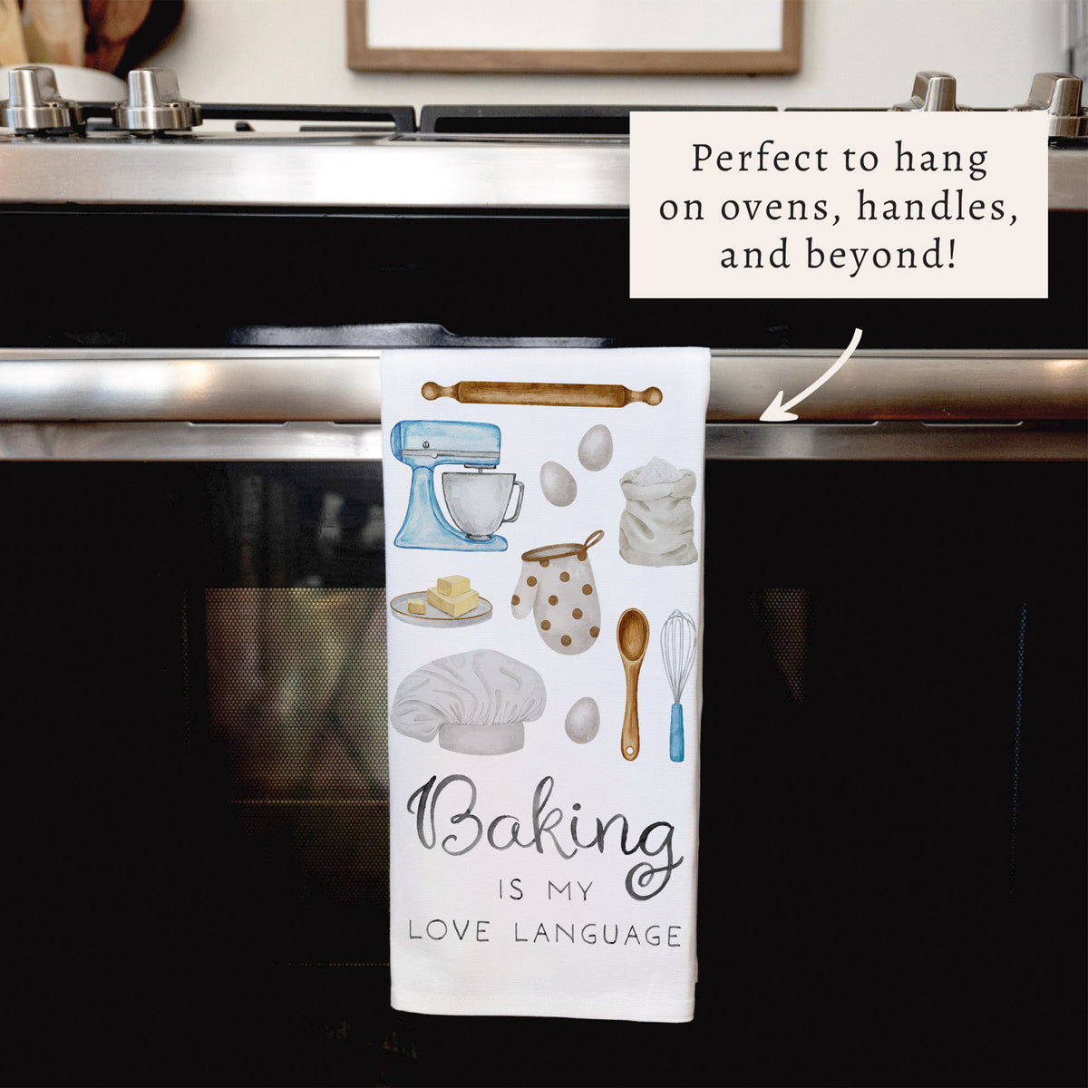 Baking Is My Love Language Tea Towel