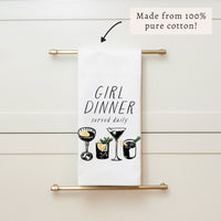 Girl Dinner Tea Towel