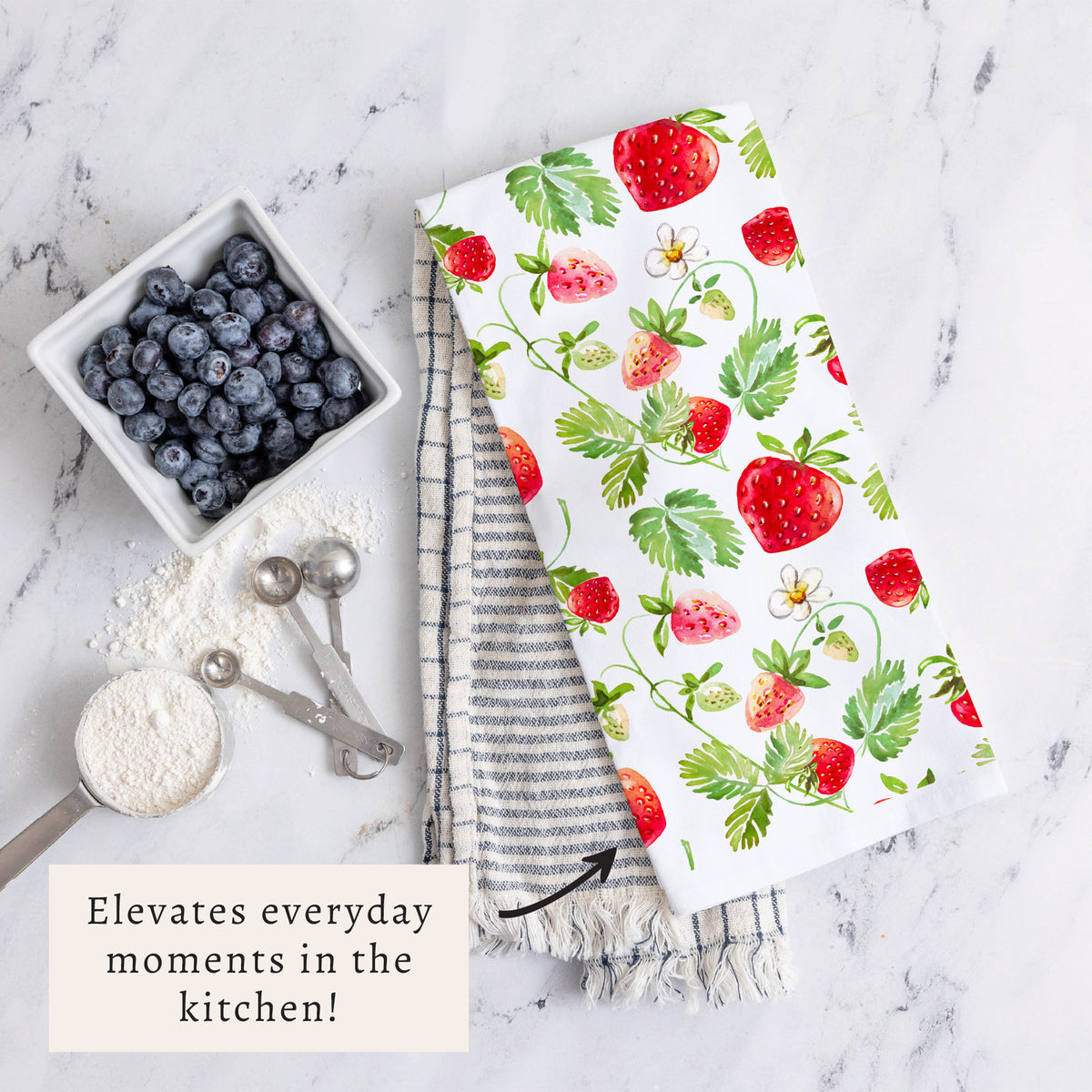 Strawberries Tea Towel