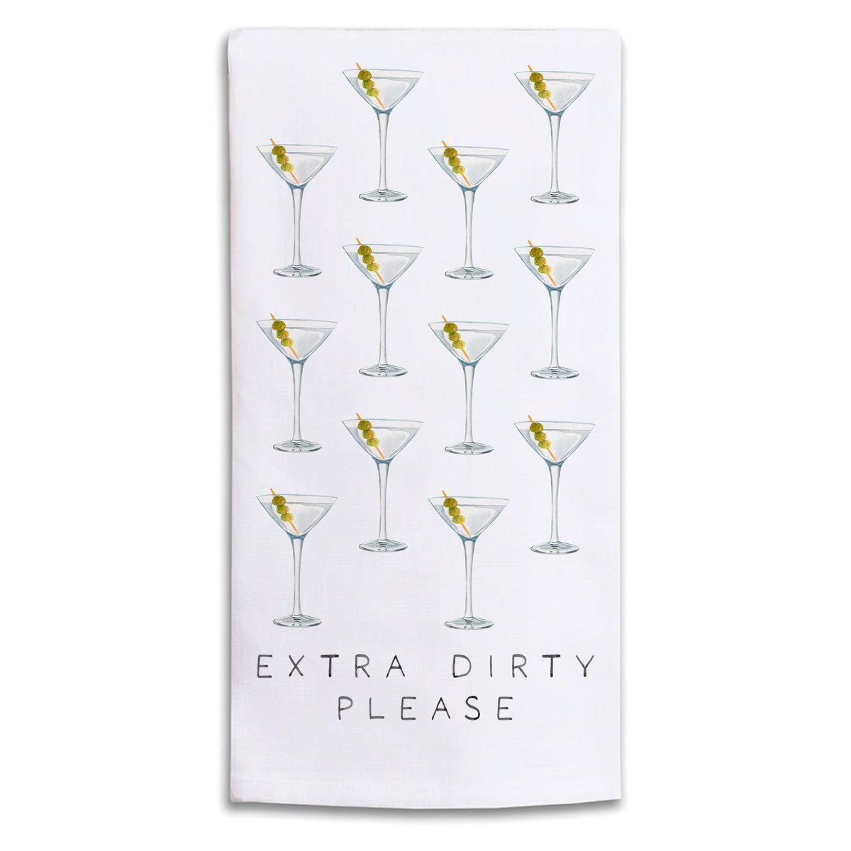 Extra Dirty Please Tea Towel