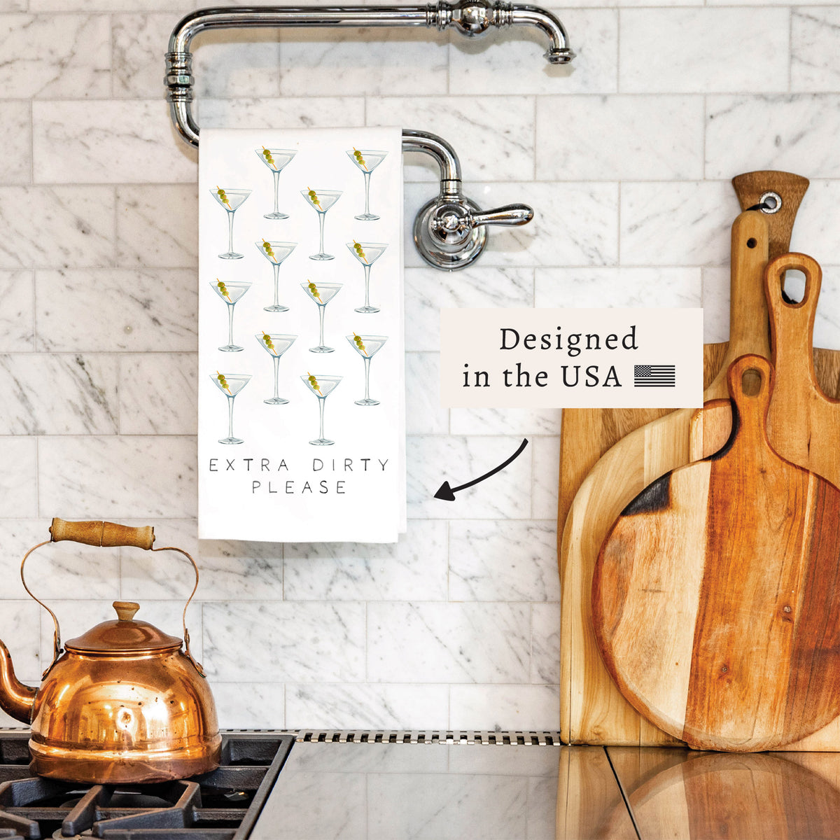 Extra Dirty Please Tea Towel