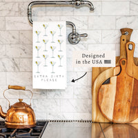 Extra Dirty Please Tea Towel