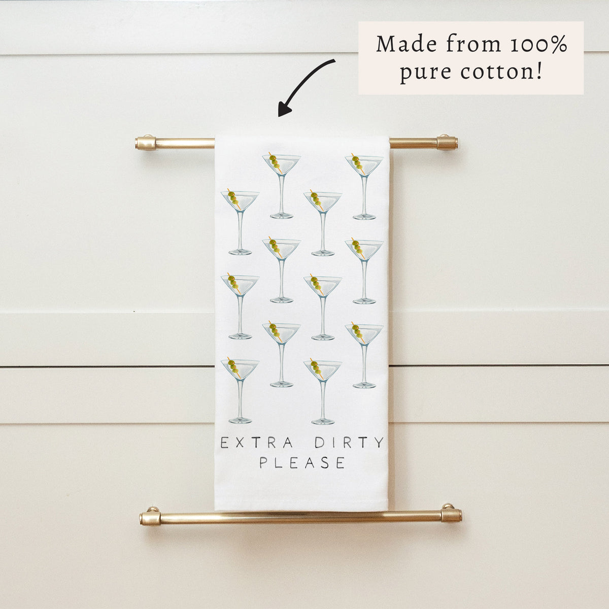Extra Dirty Please Tea Towel
