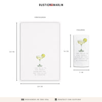 Protein Shake Margarita Tea Towel