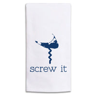 Nantucket Screw It Tea Towel