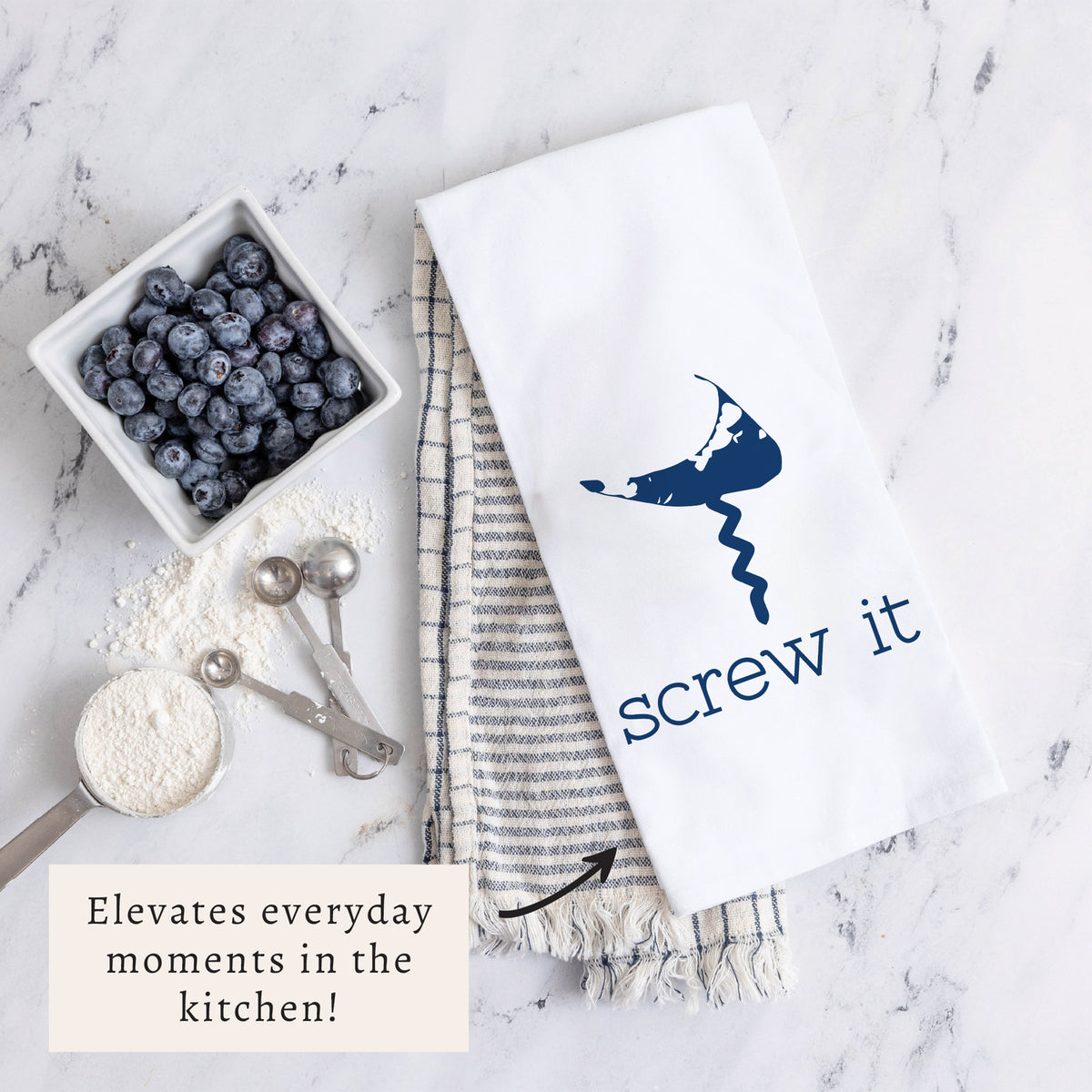 Nantucket Screw It Tea Towel