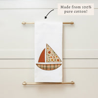 Fall Sailboat Tea Towel