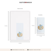 Wicker Pumpkin Tea Towel