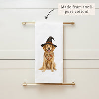 Fall Dog Tea Towel