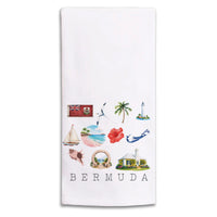 Bermuda Icons Tea Towel