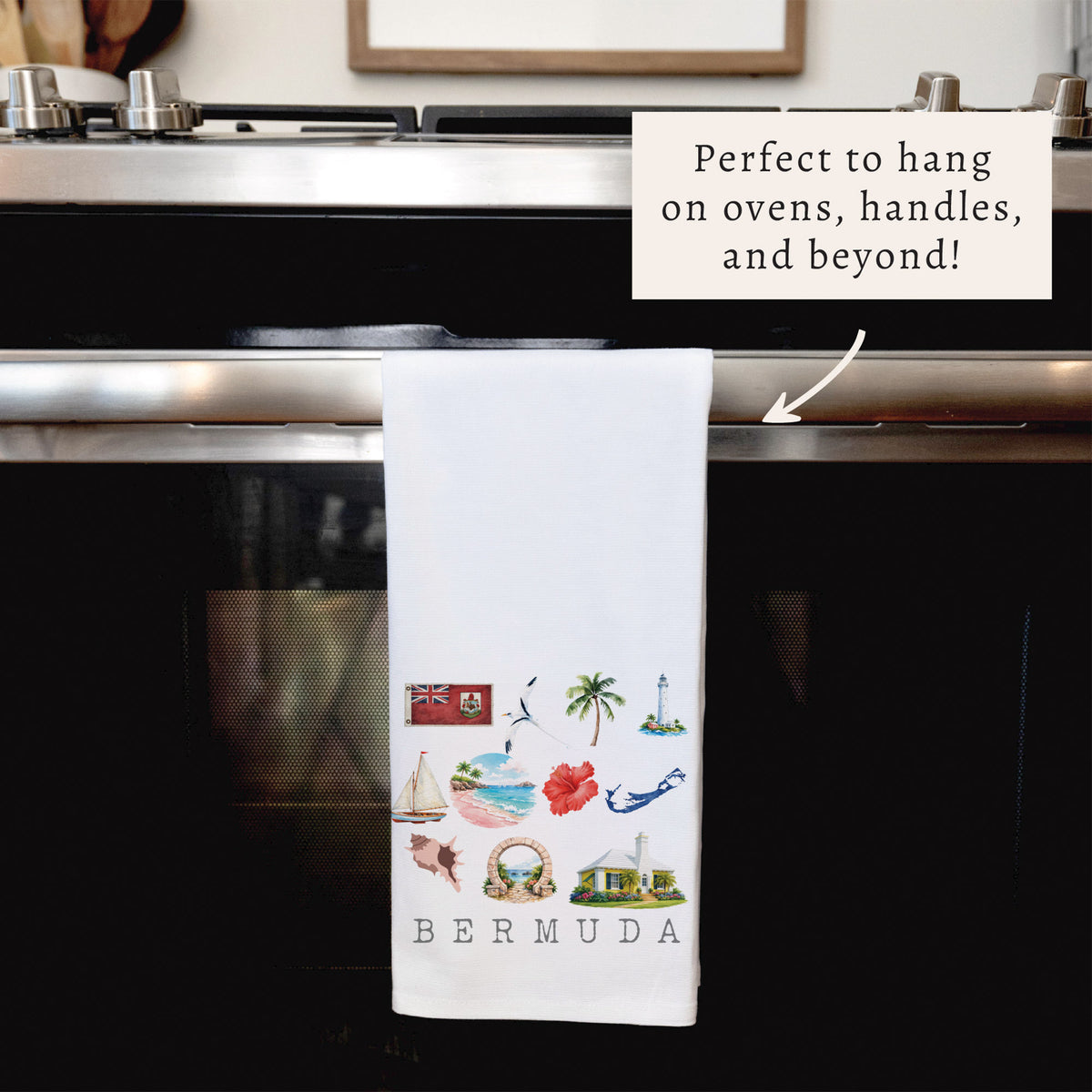 Bermuda Icons Tea Towel