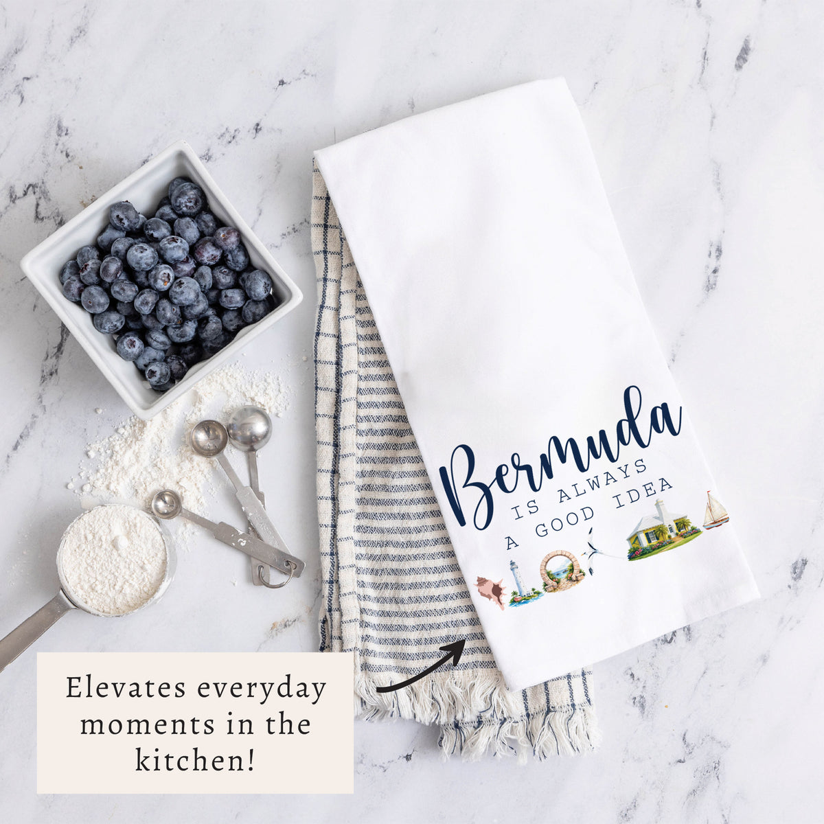 Bermuda Is Always A Good Idea Tea Towel