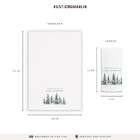 Walking in a Winter Wonderland Tea Towel
