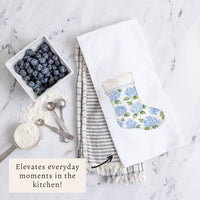 Hydrangea Stocking Tea Towel
