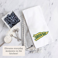Green Bay Banner Tea Towel