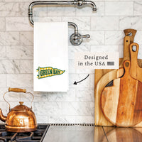 Green Bay Banner Tea Towel