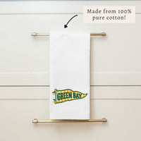 Green Bay Banner Tea Towel
