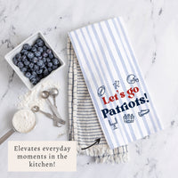 Let’S Go Patriots Icons Tea Towel