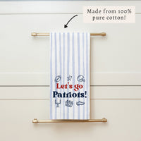 Let’S Go Patriots Icons Tea Towel