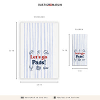 Let’s Go Pats Icons Tea Towel