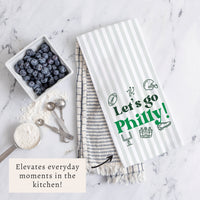 Let’s Go Philly Icons Tea Towel