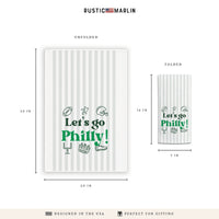 Let’s Go Philly Icons Tea Towel
