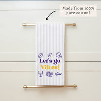 Let’s Go Vikes Icons Tea Towel