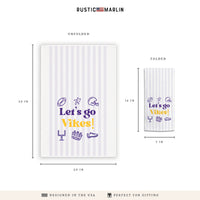 Let’s Go Vikes Icons Tea Towel