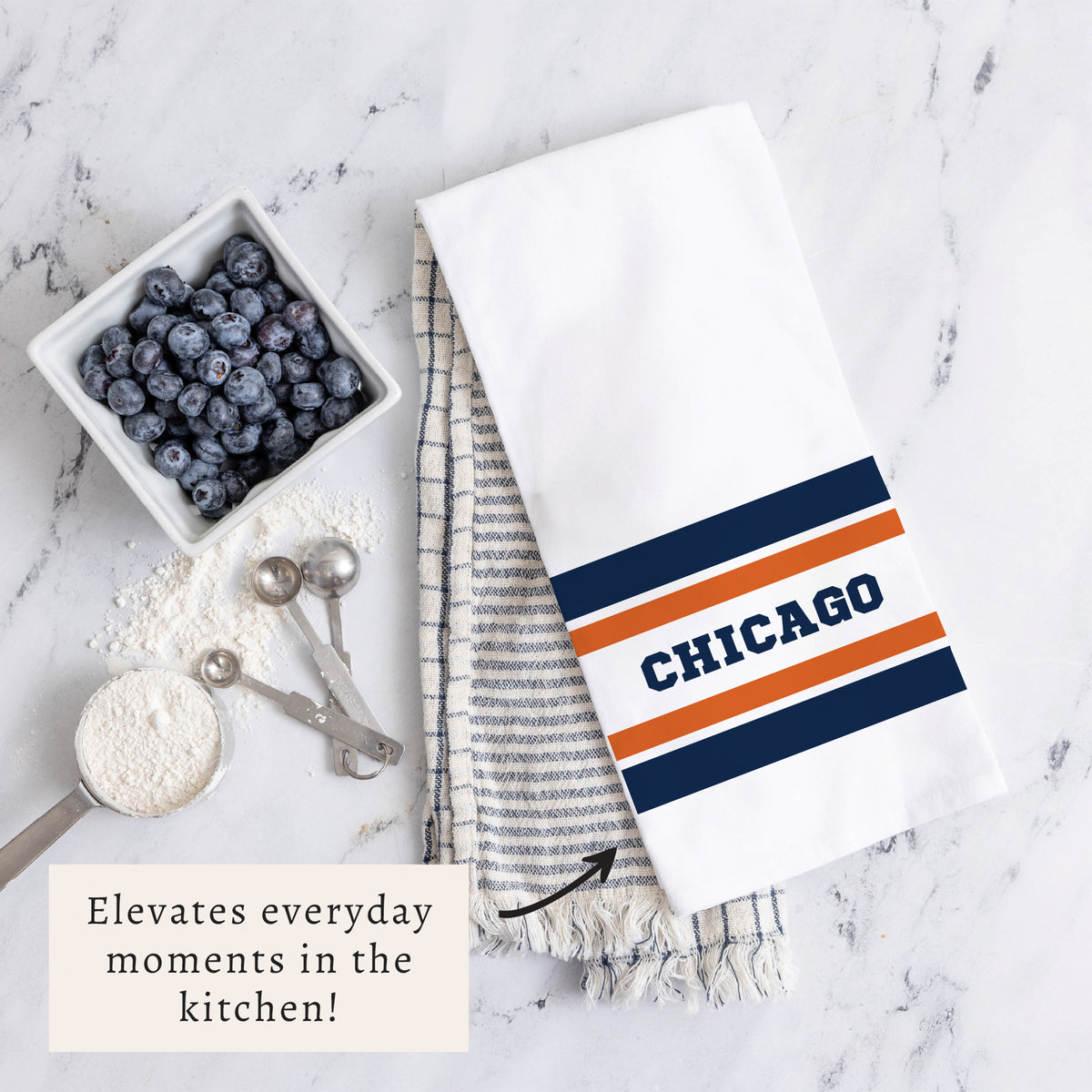 Chicago Stripes Tea Towel