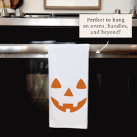 Jack-O-Lantern Face Tea Towel