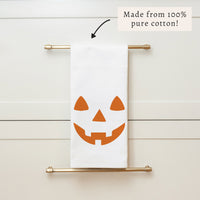 Jack-O-Lantern Face Tea Towel