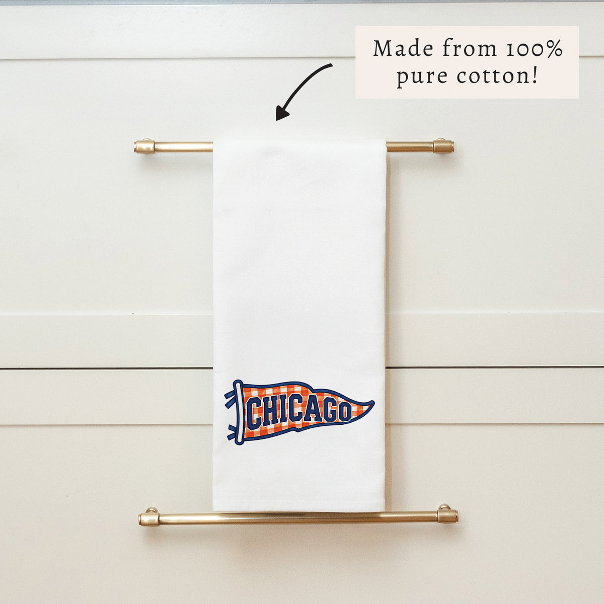 Chicago Banner Tea Towel