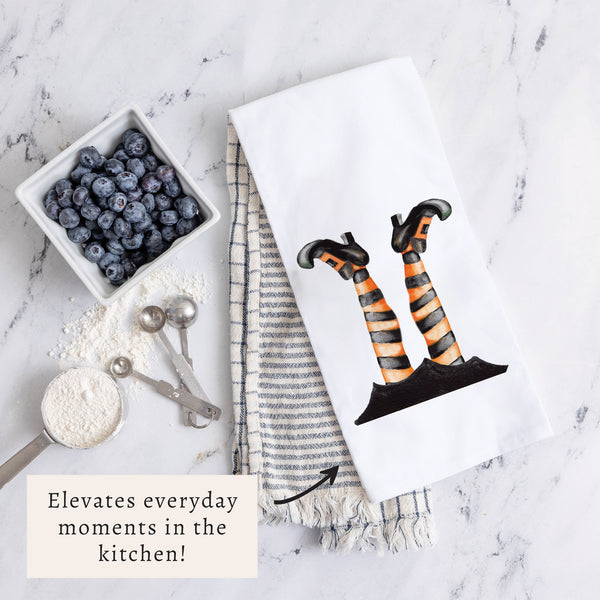 Witch's Stockings Tea Towel
