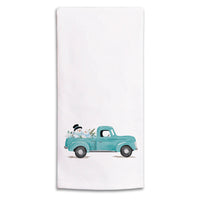 Snowmen Truck Tea Towel
