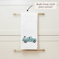 Snowmen Truck Tea Towel