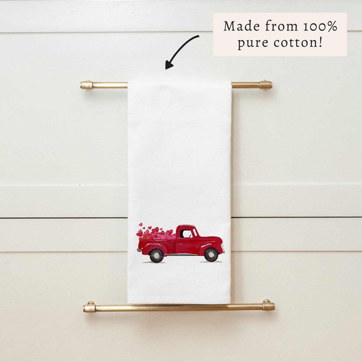 Heart Truck Tea Towel